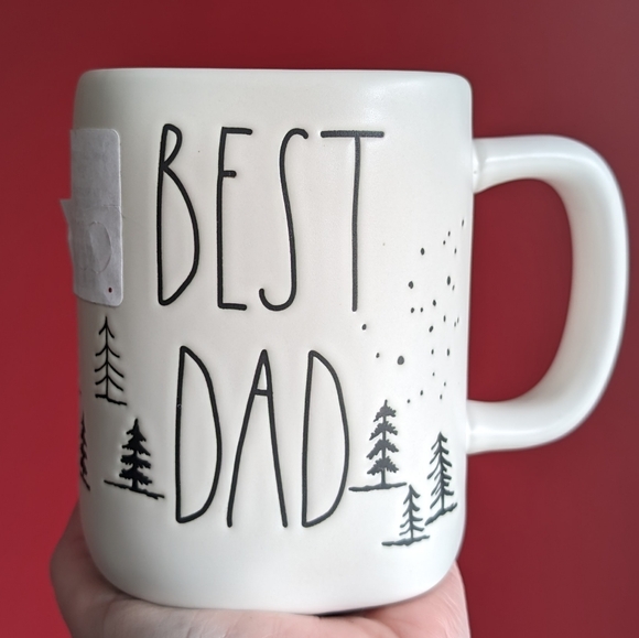❌SOLD❌ Rae Dunn ⛺ BEST DAD Mug with All-over Camping Scene Graphics - Picture 2 of 5